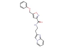 N-(2-imidazo[1,2-a]pyridin-2-ylethyl)-5-(phenoxymethyl)-3-isoxazolecarboxamide