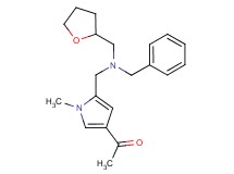 1-(5-{[benzyl(tetrahydrofuran-2-ylmethyl)amino]methyl}-1-methyl-1H-pyrrol-3-yl)ethanone