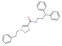 N-(3,3-diphenylpropyl)-1-(2-phenylethyl)-1H-1,2,3-triazole-4-carboxamide