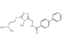 N-[(5-{[2-(dimethylamino)ethyl]thio}-4-methyl-4H-1,2,4-triazol-3-yl)methyl]-4-biphenylcarboxamide