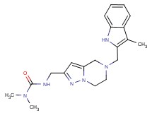 N,N-dimethyl-N'-({5-[(3-methyl-1H-indol-2-yl)methyl]-4,5,6,7-tetrahydropyrazolo[1,5-a]pyrazin-2-yl}methyl)urea