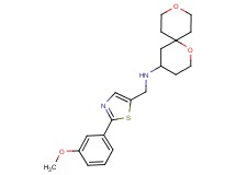 1,9-dioxaspiro[5.5]undec-4-yl{[2-(3-methoxyphenyl)-1,3-thiazol-5-yl]methyl}amine