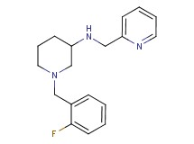 1-(2-fluorobenzyl)-N-(2-pyridinylmethyl)-3-piperidinamine
