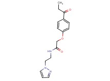 2-(4-propionylphenoxy)-N-[2-(1H-pyrazol-1-yl)ethyl]acetamide