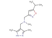 1-(3,5-dimethyl-1H-pyrazol-4-yl)-N-[(5-isopropylisoxazol-3-yl)methyl]-N-methylmethanamine