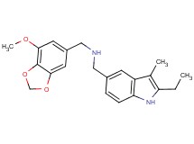 1-(2-ethyl-3-methyl-1H-indol-5-yl)-N-[(7-methoxy-1,3-benzodioxol-5-yl)methyl]methanamine
