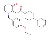 4-(4-ethoxybenzyl)-3-{2-oxo-2-[4-(2-pyrazinyl)-1-piperazinyl]ethyl}-2-piperazinone