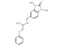 1,3-dimethyl-5-{[(1-methyl-2-phenoxyethyl)amino]methyl}-1,3-dihydro-2H-benzimidazol-2-one