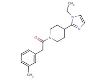 4-(1-ethyl-1H-imidazol-2-yl)-1-[(3-methylphenyl)acetyl]piperidine