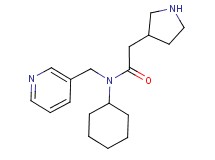 N-cyclohexyl-N-(pyridin-3-ylmethyl)-2-pyrrolidin-3-ylacetamide