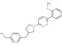 [4-({1-[6-(2-methoxyphenyl)pyridazin-3-yl]pyrrolidin-3-yl}methyl)phenyl]methanol
