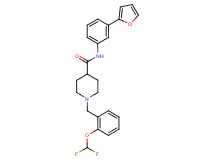 1-[2-(difluoromethoxy)benzyl]-N-[3-(2-furyl)phenyl]-4-piperidinecarboxamide