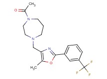 1-acetyl-4-({5-methyl-2-[3-(trifluoromethyl)phenyl]-1,3-oxazol-4-yl}methyl)-1,4-diazepane