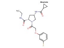 (4S)-4-[(cyclopropylcarbonyl)amino]-N-ethyl-1-[(3-fluorophenoxy)acetyl]-L-prolinamide