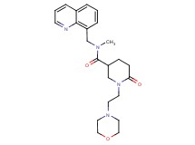 N-methyl-1-[2-(4-morpholinyl)ethyl]-6-oxo-N-(8-quinolinylmethyl)-3-piperidinecarboxamide