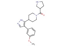 4-[4-(3-methoxyphenyl)-1H-pyrazol-5-yl]-1-(3-pyrrolidinylcarbonyl)piperidine hydrochloride