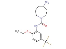 4-amino-N-[2-ethoxy-5-(trifluoromethyl)phenyl]-1-azepanecarboxamide hydrochloride