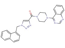4-(4-{[1-(1-naphthylmethyl)-1H-1,2,3-triazol-4-yl]carbonyl}-1-piperazinyl)quinazoline