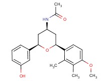 N-[(2R*,4R*,6S*)-2-(3-hydroxyphenyl)-6-(4-methoxy-2,3-dimethylphenyl)tetrahydro-2H-pyran-4-yl]acetamide