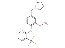 2-[2-methoxy-4-(pyrrolidin-1-ylmethyl)phenoxy]-3-(trifluoromethyl)pyridine
