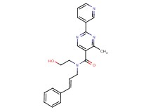 N-(2-hydroxyethyl)-4-methyl-N-[(2E)-3-phenylprop-2-en-1-yl]-2-pyridin-3-ylpyrimidine-5-carboxamide
