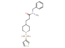 N-benzyl-N-methyl-3-[1-(3-thienylsulfonyl)-4-piperidinyl]propanamide