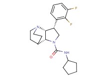 (3R*,3aR*,7aR*)-N-cyclopentyl-3-(2,3-difluorophenyl)hexahydro-4,7-ethanopyrrolo[3,2-b]pyridine-1(2H)-carboxamide