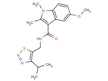 N-[(4-isopropyl-1,2,3-thiadiazol-5-yl)methyl]-5-methoxy-1,2-dimethyl-1H-indole-3-carboxamide