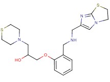 1-(2-{[(2,3-dihydroimidazo[2,1-b][1,3]thiazol-6-ylmethyl)amino]methyl}phenoxy)-3-(4-thiomorpholinyl)-2-propanol
