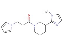 3-(1-methyl-1H-imidazol-2-yl)-1-[3-(1H-pyrrol-1-yl)propanoyl]piperidine