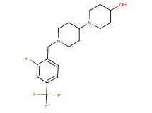 1'-[2-fluoro-4-(trifluoromethyl)benzyl]-1,4'-bipiperidin-4-ol