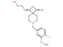 (1R*,3S*)-7-(4-fluoro-3-methoxybenzyl)-3-(2-hydroxyethoxy)-7-azaspiro[3.5]nonan-1-ol