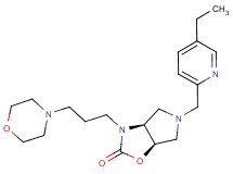 (3aS*,6aR*)-5-[(5-ethylpyridin-2-yl)methyl]-3-(3-morpholin-4-ylpropyl)hexahydro-2H-pyrrolo[3,4-d][1,3]oxazol-2-one
