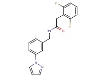 2-(2,6-difluorophenyl)-N-[3-(1H-pyrazol-1-yl)benzyl]acetamide