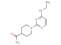 1-[4-(ethylamino)pyrimidin-2-yl]piperidine-4-carboxamide