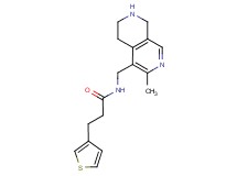 N-[(3-methyl-5,6,7,8-tetrahydro-2,7-naphthyridin-4-yl)methyl]-3-(3-thienyl)propanamide dihydrochloride