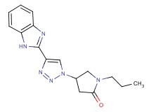 4-[4-(1H-benzimidazol-2-yl)-1H-1,2,3-triazol-1-yl]-1-propylpyrrolidin-2-one