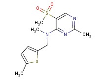 N,2-dimethyl-5-(methylsulfonyl)-N-[(5-methyl-2-thienyl)methyl]pyrimidin-4-amine