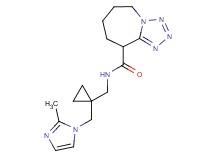 N-({1-[(2-methyl-1H-imidazol-1-yl)methyl]cyclopropyl}methyl)-6,7,8,9-tetrahydro-5H-tetrazolo[1,5-a]azepine-9-carboxamide