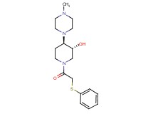 (3R*,4R*)-4-(4-methyl-1-piperazinyl)-1-[(phenylthio)acetyl]-3-piperidinol