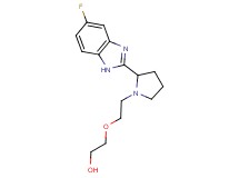 2-{2-[2-(5-fluoro-1H-benzimidazol-2-yl)-1-pyrrolidinyl]ethoxy}ethanol