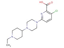 3-chloro-6-[4-(1-ethylpiperidin-4-yl)piperazin-1-yl]pyridine-2-carboxylic acid