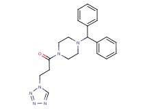 1-(diphenylmethyl)-4-[3-(1H-tetrazol-1-yl)propanoyl]piperazine