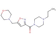 4-({3-[(4-propylpiperazin-1-yl)carbonyl]isoxazol-5-yl}methyl)morpholine