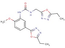 N-[5-(5-ethyl-1,3,4-oxadiazol-2-yl)-2-methoxyphenyl]-N'-[(5-ethyl-1,3,4-oxadiazol-2-yl)methyl]urea