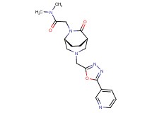 N,N-dimethyl-2-{(1S*,5R*)-7-oxo-3-[(5-pyridin-3-yl-1,3,4-oxadiazol-2-yl)methyl]-3,6-diazabicyclo[3.2.2]non-6-yl}acetamide