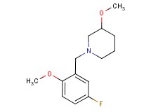 1-(5-fluoro-2-methoxybenzyl)-3-methoxypiperidine