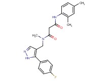 N'-(2,4-dimethylphenyl)-N-{[5-(4-fluorophenyl)-1H-pyrazol-4-yl]methyl}-N-methylmalonamide
