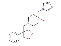4-(1H-imidazol-1-ylmethyl)-1-[(3-phenyltetrahydrofuran-3-yl)methyl]piperidin-4-ol