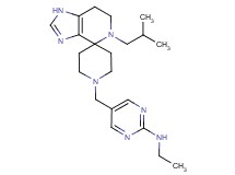 N-ethyl-5-[(5-isobutyl-1,5,6,7-tetrahydro-1'H-spiro[imidazo[4,5-c]pyridine-4,4'-piperidin]-1'-yl)methyl]pyrimidin-2-amine